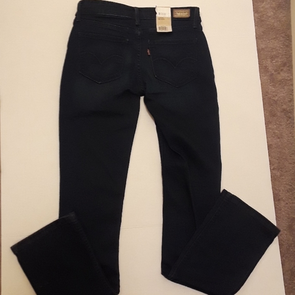 Levi's Dark Wash New Legging Mini Boot Denim Jean’s A37 - Picture 9 of 10
